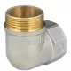 Угольник латунь никель реборда Ду 25 (1") ВР/НР 9006 ГОСТ 32585-2013 Aquasfera 9006-03