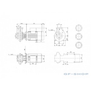 Насос консольно-моноблочный GRUNDFOS NB 40-250/260 AF2ABQQE