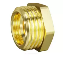 Футорка латунь Ду 15х10 (1/2"х3/8") НР/ВР LD LD.65.507.1510