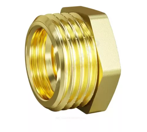 Футорка латунь Ду 15х10 (1/2"х3/8") НР/ВР LD LD.65.507.1510