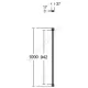 Опора крепежная Silk Black прямая 1000 мм Ideal Standard K9380V3