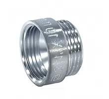 Удлинитель латунь хром Ду 20 (3/4") L=40мм ВР/НР SantechSystems
