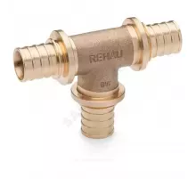 Тройник для PE-X труб аксиальный бронза Дн 20х20х20 RAUTITAN PLATINUM RX Rehau 13777261001