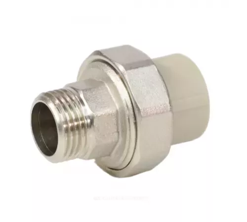 Муфта PP-R комбинированная разъемная серая Дн 32х1" НР VALFEX 10156025Г