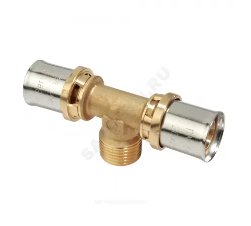 Тройник для МП/PE-X труб латунь пресс Дн 20х1/2"х20 НР RM153 Giacomini RM153Y037