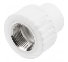 Муфта PP-R комбинированная белая Дн 20х1/2" ВР RTP (РосТурПласт) 10652