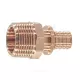 Муфта для PE-X труб аксиальная бронза Дн 16х3/4" НР RAUTITAN RX+ Rehau 14563121001 (13660501001)