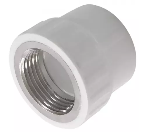 Муфта PP-R комбинированная белая Дн 20х1/2" ВР PRO VALFEX 10129020-PRO