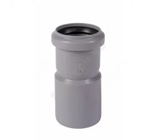 Муфта PP-H насадная с уплотнительной манжетой серая HT HTAM Дн 50 б/нап в/к Ostendorf 112810