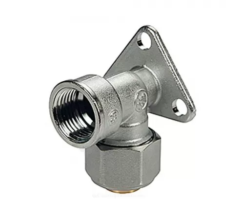 Водорозетка для МП/PE-X труб латунь хром обжим Дн 16х1/2" ВР R572AM Giacomini R572MX048