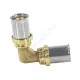 Угольник для МП/PE-X труб латунь пресс Дн 16х90гр RM122 Giacomini RM122Y003