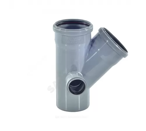 Крестовина PP-H 2-плоскостная левая и правая серая Дн 110х110х50х45гр б/нап RTP (РосТурПласт) 36532 Крестовина PP-H 2-плоскостная левая и правая серая Дн 110х110х50х45гр б/нап RTP (РосТурПласт) 36532