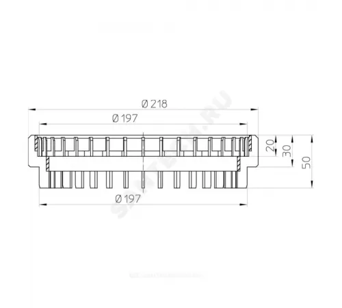 Кольцо дренажное PP Дн 195 HL HL190