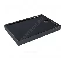Поддон душевой акриловый прямоугольный Universal PRO BLACK N 1200х800х130 черный МетаКам АПS_014443