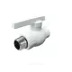 Кран шаровой PP-R белый Дн 25х3/4" Ру25 НР VALFEX 10144225