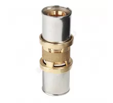 Муфта для МП/PE-X труб латунь пресс Дн 40 RM102 Giacomini RM102Y014