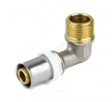 Угольник МП латунь никель пресс Дн 20х1/2"х90гр НР ГОСТ 32415-2013 8006 Aquasfera 8006-03