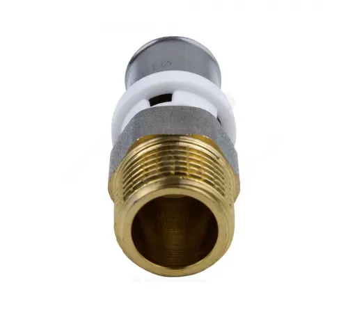 Муфта МП латунь никель пресс Дн 16х3/4" НР ГОСТ 32415-2013 8001 Aquasfera 8001-02