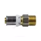 Муфта МП латунь никель пресс Дн 16х3/4" НР ГОСТ 32415-2013 8001 Aquasfera 8001-02