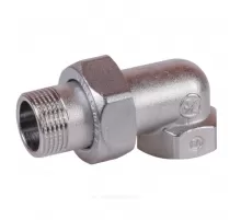 Соединитель латунь хром американка Ду 32 (1 1/4") угловой ВР/НР R19 Giacomini R19X006
