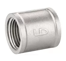Муфта латунь никель Ду 25 (1") ВР/ВР LD LD.67.502.25