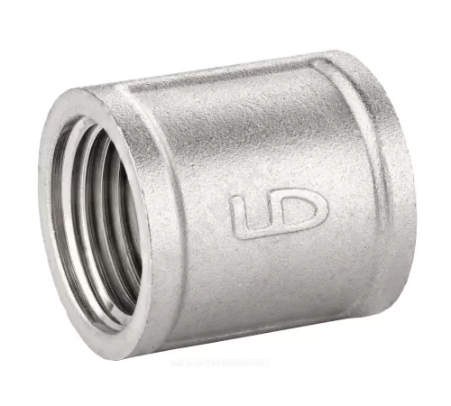 Муфта латунь никель Ду 25 (1") ВР/ВР LD LD.67.502.25