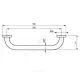Поручень прямой 300 мм IOM хром Ideal Standard A9126AA