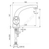 Смеситель для умывальника серия ISKAR двуручный Vidima BA166AA