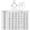 Седелка ПЭ ВР Дн 110х1 1/4" с резьбовым выходом ТПК-АКВА 3000110114