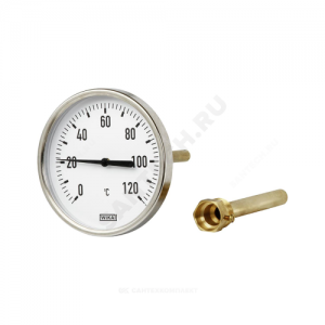 Термометр биметаллический осевой Дк80 L=60мм G1/2" 120С A50.10 Wika 3901793 (36523020)