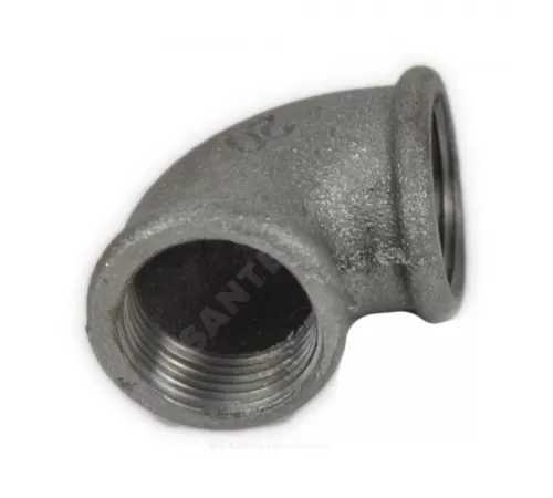 Угольник проходной чугун Ду 15 (1/2") ВР/ВР Fittex