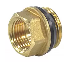 Переход латунь Ду 20х15 (3/4"х1/2") с герметичной прокладкой НР/ВР R593D Giacomini R593DY002