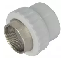 Муфта PP-R комбинированная под ключ белая Дн 32х1 1/4" ВР VALFEX 10134132