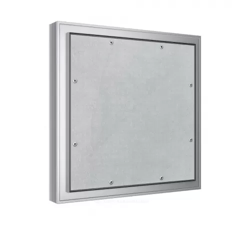 Люк под плитку нажимной алюминий 400х500 на износоустойчивой петле Evecs CERAMO COMFORT D4050