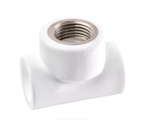 Тройник PP-R комбинированный белый Дн 20х1/2" ВР PRO VALFEX 10127020-PRO