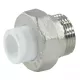 Муфта PP-R комбинированная разъемная белая Дн 20х3/4" НР RTP (РосТурПласт) 10641