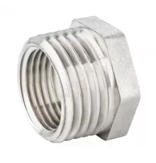 Футорка латунь никель Ду 15х8 (1/2"х1/4") НР/ВР LD LD.67.507.15х8