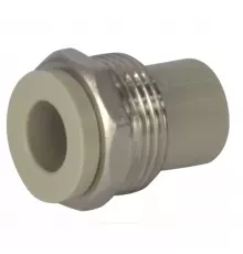 Штуцер PP-R комбинированный серый Дн 20х3/4" НР VALFEX 10137120Г