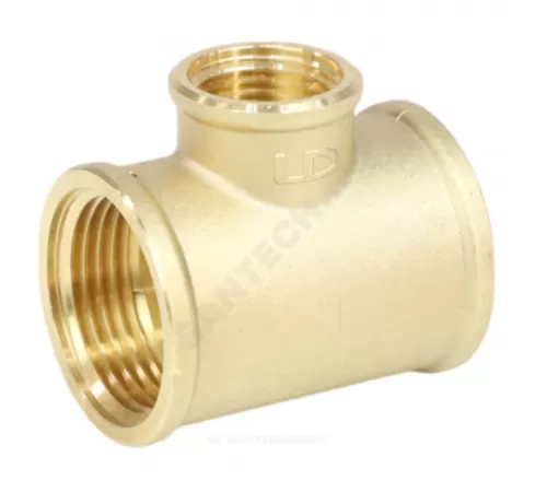 Тройник латунь переходной Ду 25х20х25 (1"х3/4"х1") ВР LD LD.65.523.25x20x25