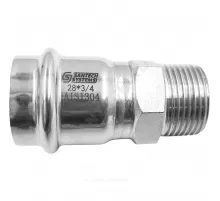 Муфта сталь нерж AISI 304 Дн 28х3/4" пресс/НР SantechSystems