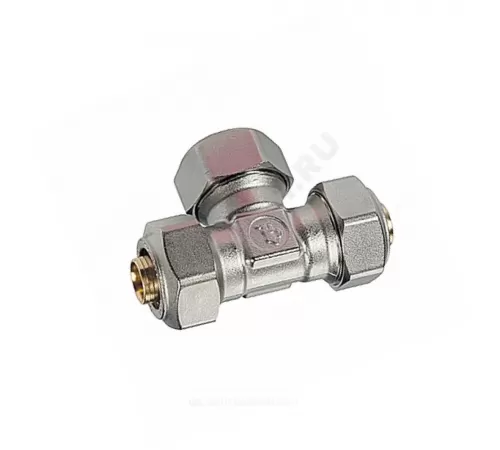 Тройник переходной для МП/PE-X труб латунь обжим Дн 26х20х20 R565AM Giacomini R565MX063