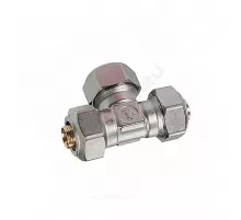 Тройник переходной для МП/PE-X труб латунь обжим Дн 20х20х16 R565AM Giacomini R565MX055