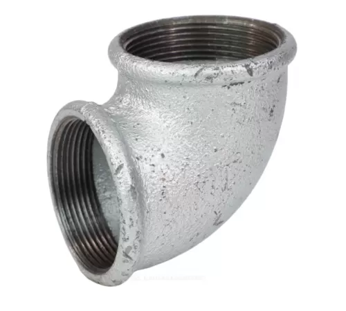Угольник проходной чугун оц Ду 40 (1 1/2") ВР/ВР Fittex