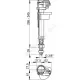 Арматура для бачка наливная 3/8" нижнее подключение Alca Plast A18-3/8"