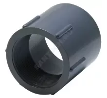 Муфта ПВХ Дн 32х1" Ру16 серая напорная ВР под клеевое соединение Aquaviva FTH032C