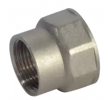 Муфта латунь никель переходная Ду 25х20 (1"х3/4") ВР/ВР RTP (РосТурПласт) 25173