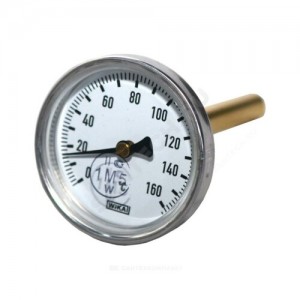 Термометр биметаллический осевой Дк100 L=40мм G1/2" 160С A50.10 Wika 3562972 (36637900)