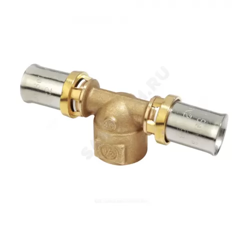 Тройник для МП/PE-X труб латунь пресс Дн 40х1 1/4"х40 ВР RM154 Giacomini RM154Y066
