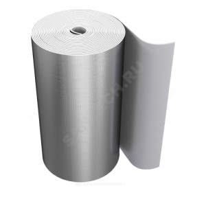Рулон вспененный полиэтилен SUPER AL 5/1,0-20 Тмакс=95°C с покрытием алюминиевая фольга серый Energoflex EFXR05120SUAL