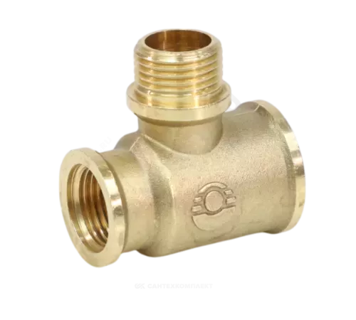 Тройник латунь переходной Ду 20 (3/4") ВР/НР/ВР VALFEX VF.132.L.034